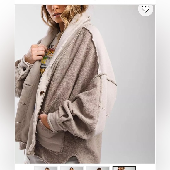 Free People Jordan Reverse Fleece Shacket - Picture 6 of 10